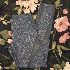Zella Printed Mesh Leggings